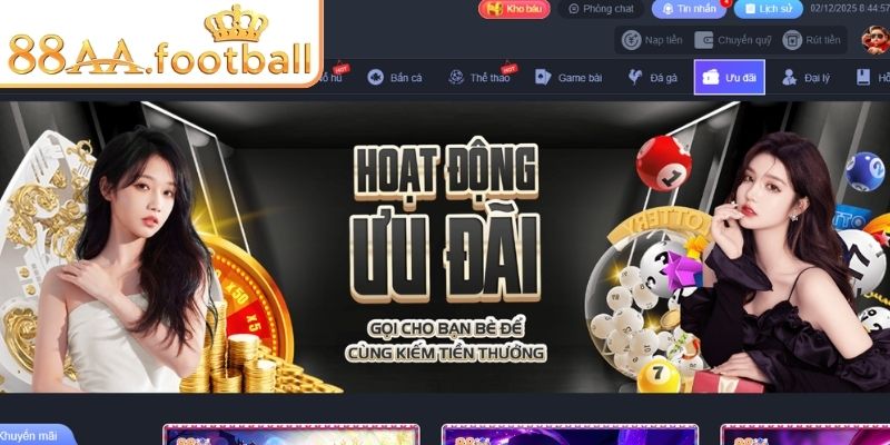 Sử dụng mã khuyến mãi 88AA