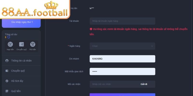 Rút Tiền 88AA - Hướng Dẫn Đổi Thưởng Chi Tiết Từ Chuyên Gia 1 Đổi thưởng nhanh qua ngân hàng